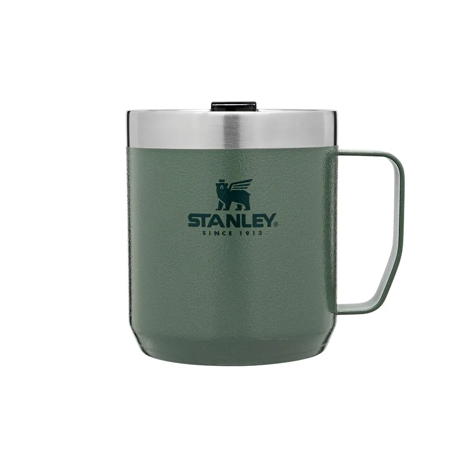 stanley-1913-classic-legendary-camp-mug-0-35-l-thermobecher-hammertone-green-dop image 1