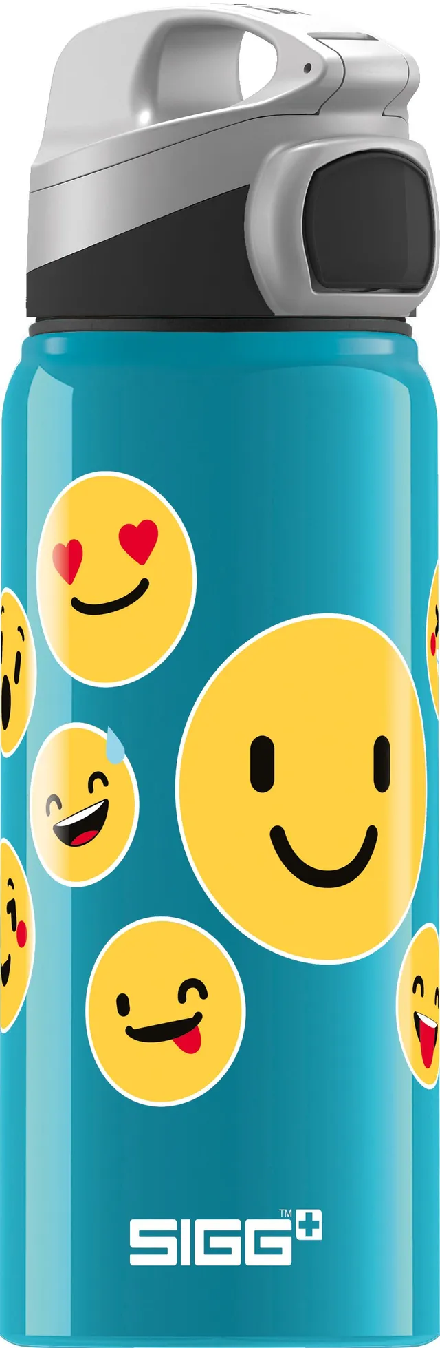 sigg-miracle-alu-emoticon-kinder-trinkflasche-0-6l-leichte-aluminium-kinderflasc image 1