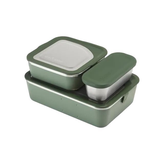 klean-kanteen-rise-edelstahl-essensbeh-lter-lunchbox-3er-set-1626ml-auslaufsiche image 1