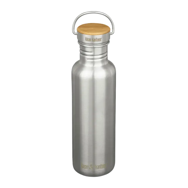 klean-kanteen-reflect-800ml-edelstahl-trinkflasche-mit-bambus-schraubverschluss- image 1