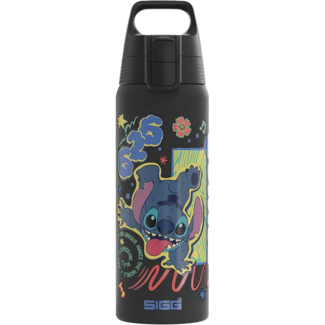 sigg-shield-one-disney-lilo-stitch-edelstahl-trinkflasche-0-75-l-black-auslaufsi image 1