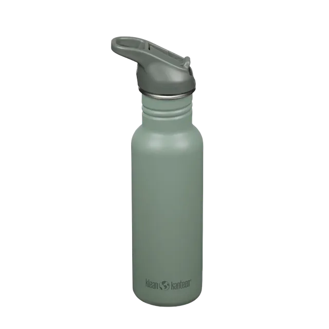 klean-kanteen-edelstahl-trinkflasche-classic-532ml-mit-flip-sport-cap-schmal-lei image 1