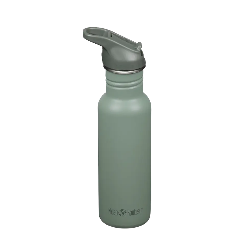 klean-kanteen-edelstahl-trinkflasche-classic-532ml-mit-flip-sport-cap-schmal-lei image 1