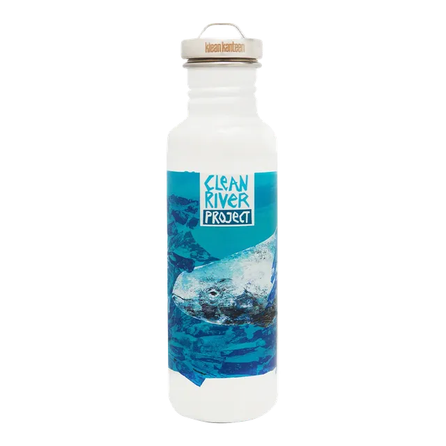 klean-kanteen-classic-clean-river-project-800-ml-edelstahl-trinkflasche-einwandi image 1