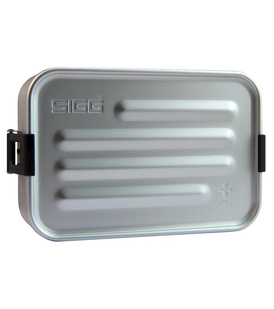 sigg-metal-boxes-plus-alu-brotdose-mit-trenner-und-silikoneinsatz-mikrowellengee image 1