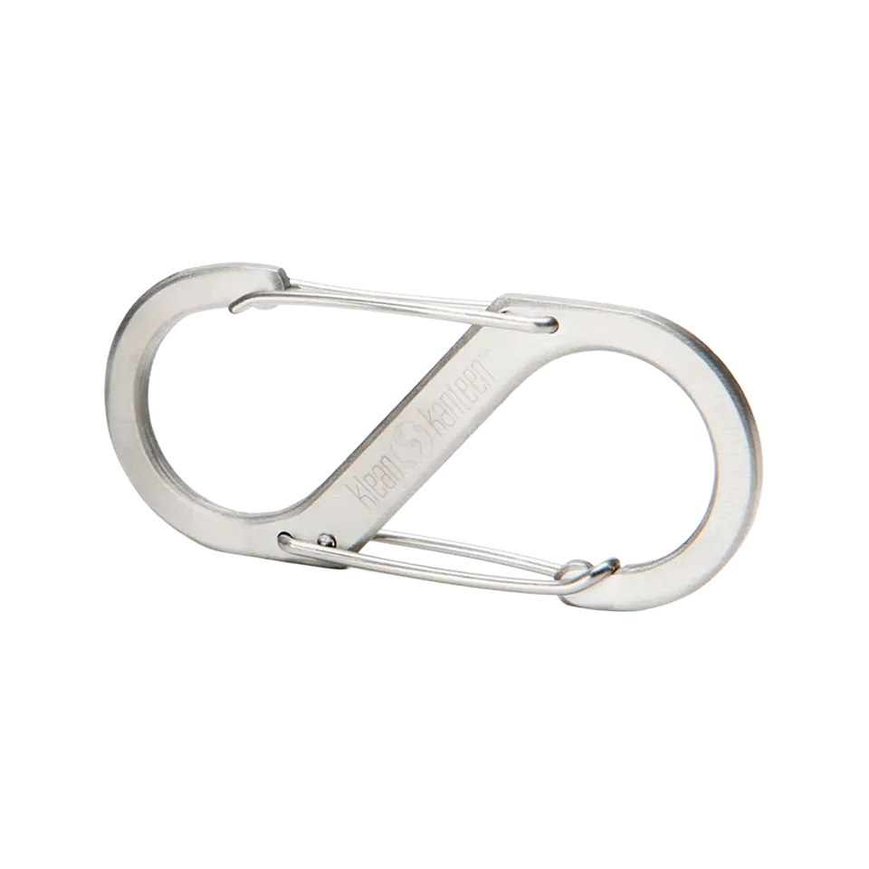 klean-kanteen-s-biner-edelstahl-karabinerhaken-doppelter-karabiner-mit-gegen-ber image 1