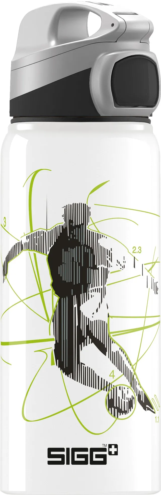 sigg-kinder-trinkflasche-miracle-alu-football-0-6-l-aluminium-auslaufsicher-mit- image 1