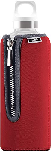 sigg-stella-trinkflasche-0-5-l-rot-glas-trinkflasche-mit-neoprenh-lle-bpa-frei-a image 7