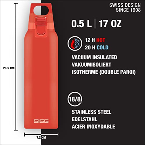 sigg-hot-cold-one-scarlet-thermo-trinkflasche-0-5-l-einh-ndig-bedienbar-bpa-frei image 4