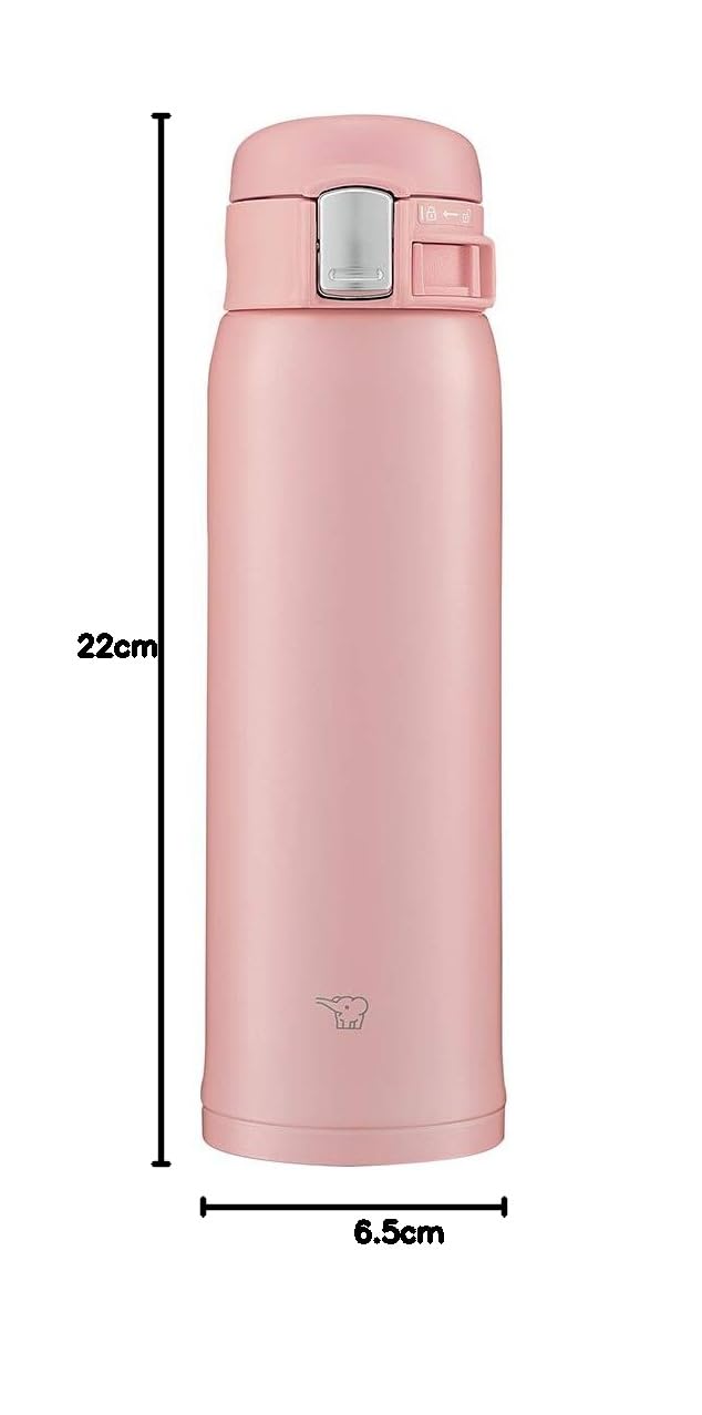zojirushi-sm-sf48-pa-edelstahlbecher-one-touch-480-ml-rosa-leichteste-kompaktkla image 8
