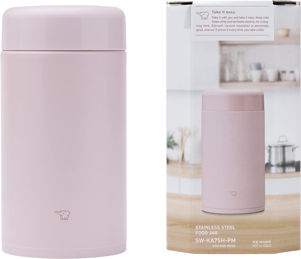 zojirushi-sw-ka75h-edelstahl-lunchglas-750-ml-vintage-rose-vakuumisoliert image 2