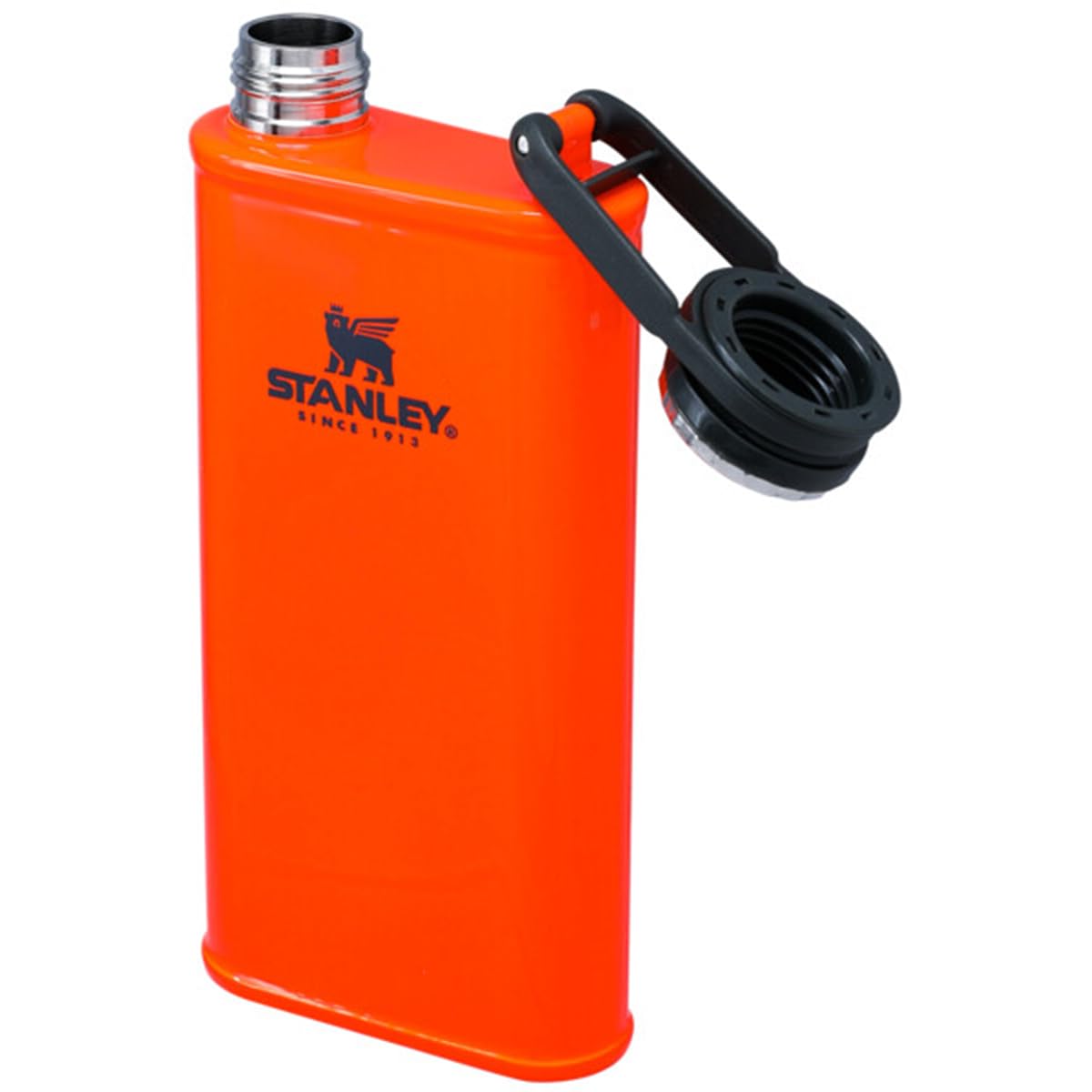 stanley-1913-classic-wide-mouth-flask-0-23l-flachmann-blaze-orange-edelstahl-aus image 1