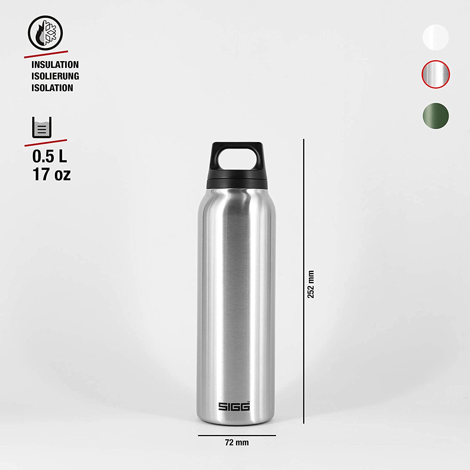 sigg-hot-cold-thermosflasche-0-5-l-vakuumisolierte-edelstahl-isolierflasche-ausl image 2