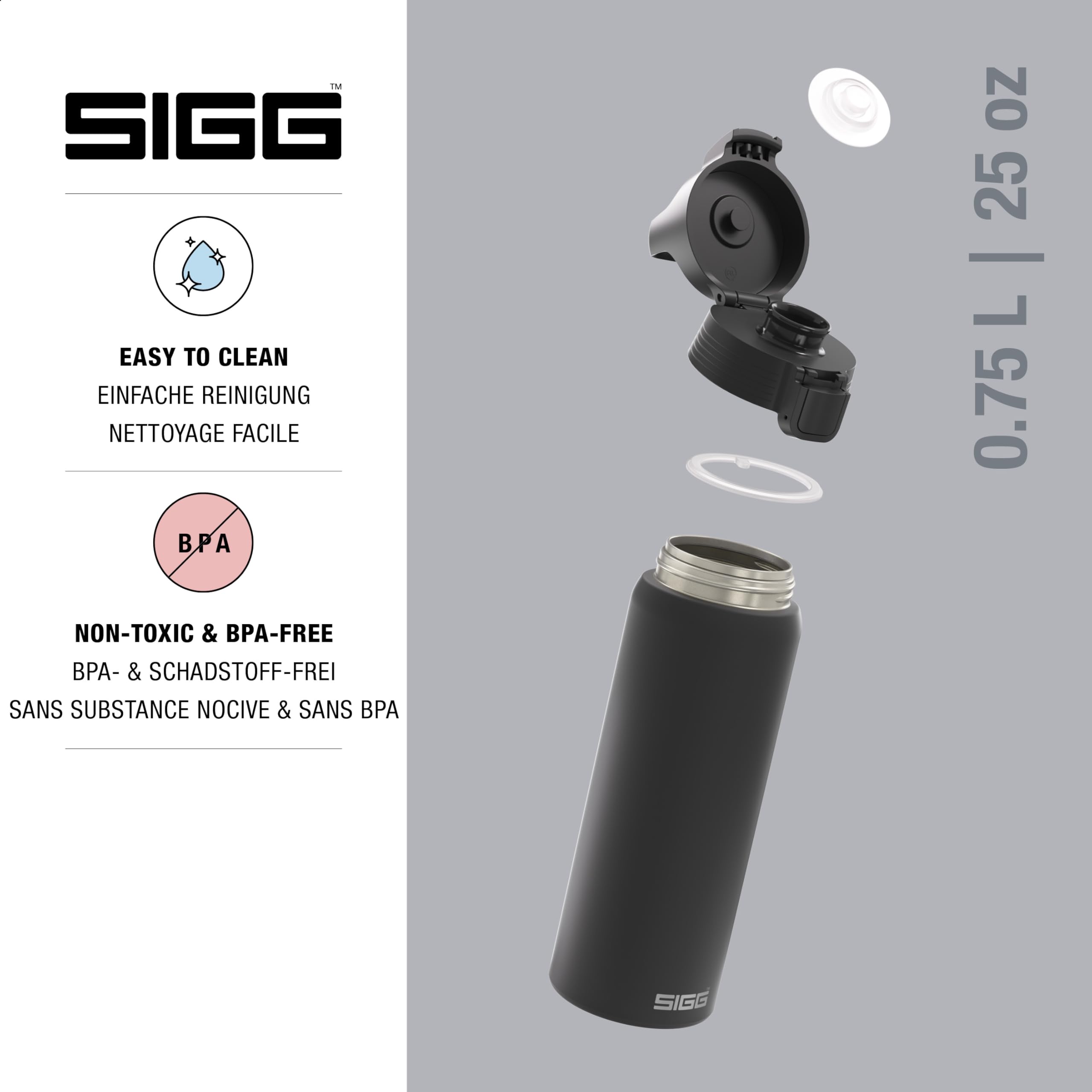 sigg-shield-one-edelstahl-trinkflasche-750-ml-auslaufsicher-f-r-kohlens-ure-geei image 3