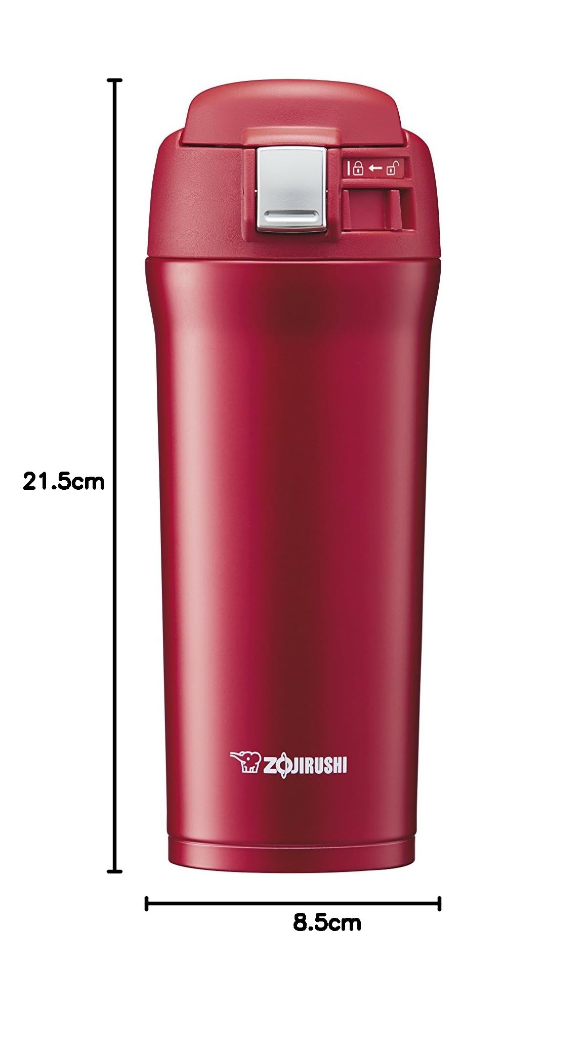zojirushi-sm-yaf48-ra-thermobecher-480-ml-rot-vakuumisolierter-edelstahl-reisebe image 2