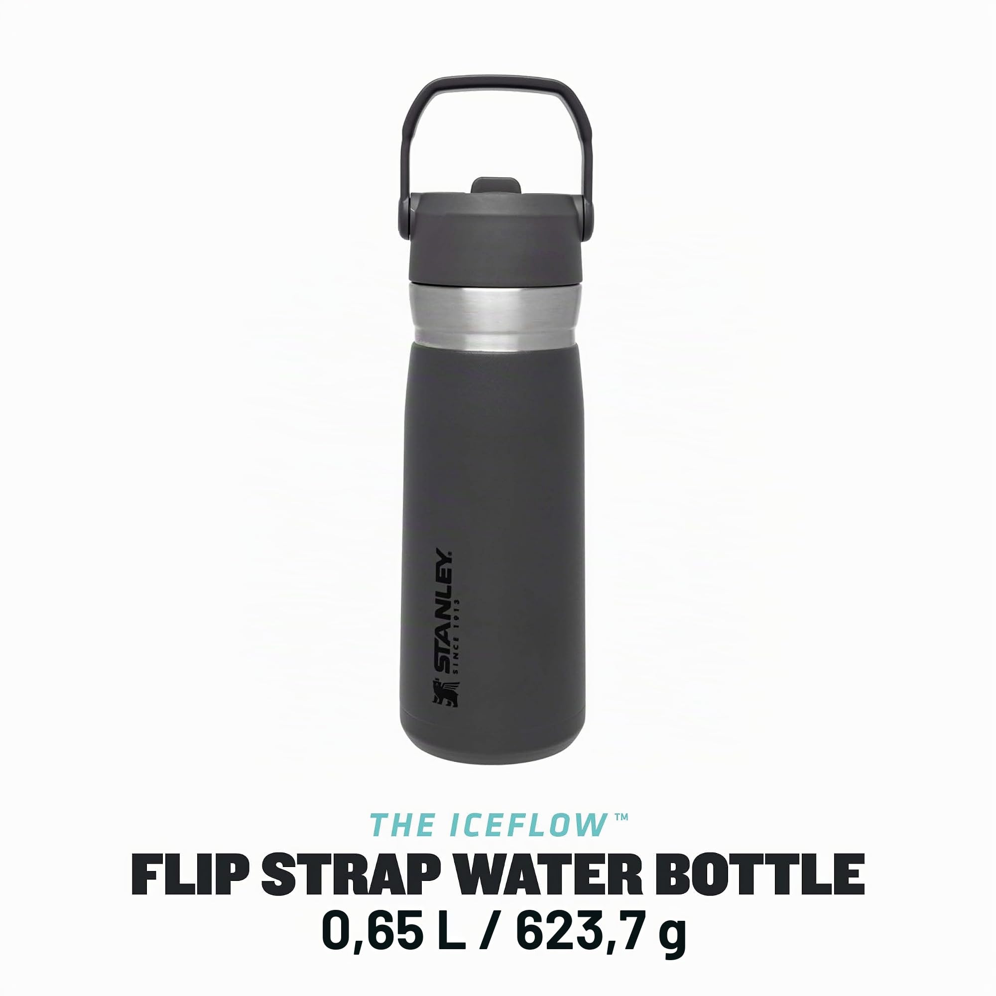 stanley-1913-iceflow-flip-straw-trinkflasche-0-65-l-charcoal-edelstahl-trinkflas image 2