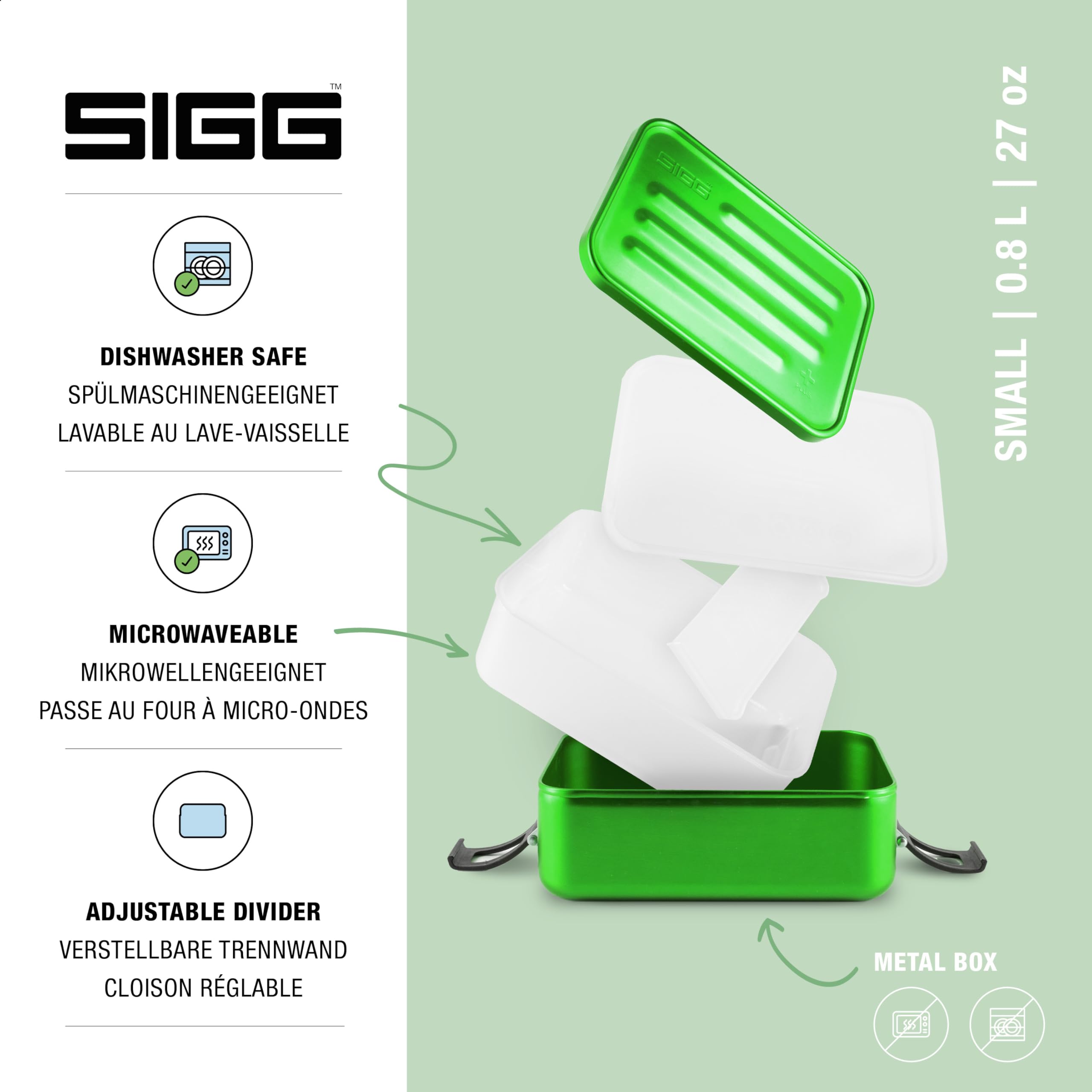 sigg-alu-lunchbox-plus-brotdose-mit-unterteilung-preisgekr-nt-mikrowellengeeigne image 2