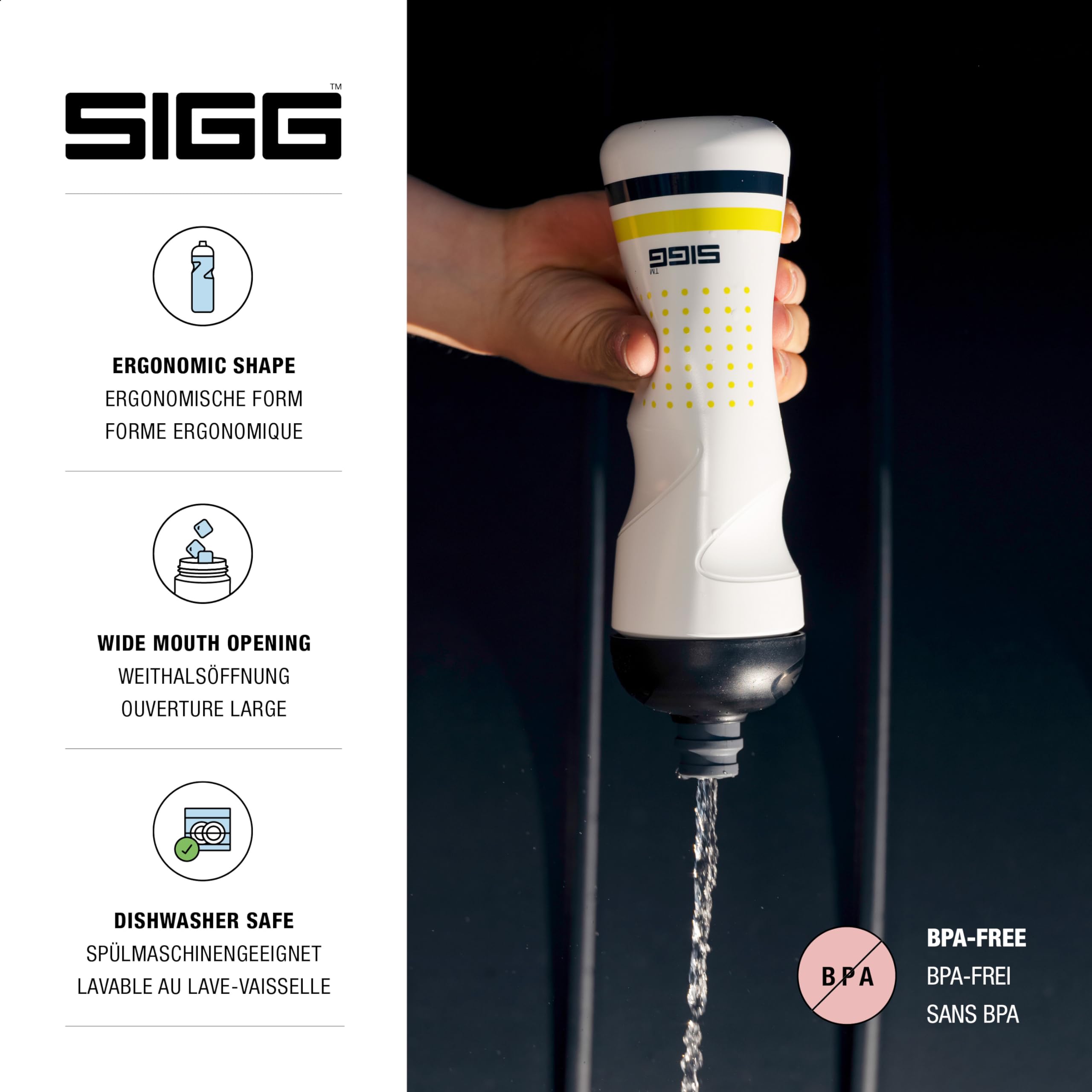 sigg-pulsar-white-fahrrad-trinkflasche-0-75-l-quetschbar-suresnap-ventil-sp-lmas image 3