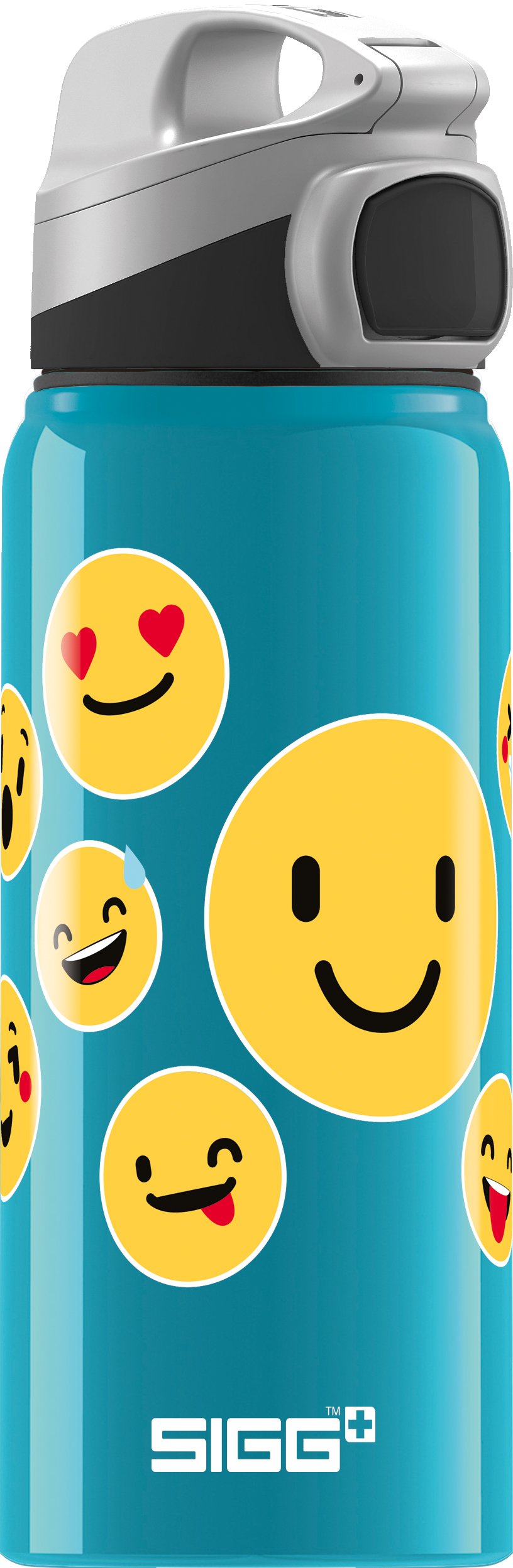sigg-miracle-alu-emoticon-kinder-trinkflasche-0-6l-leichte-aluminium-kinderflasc image 1