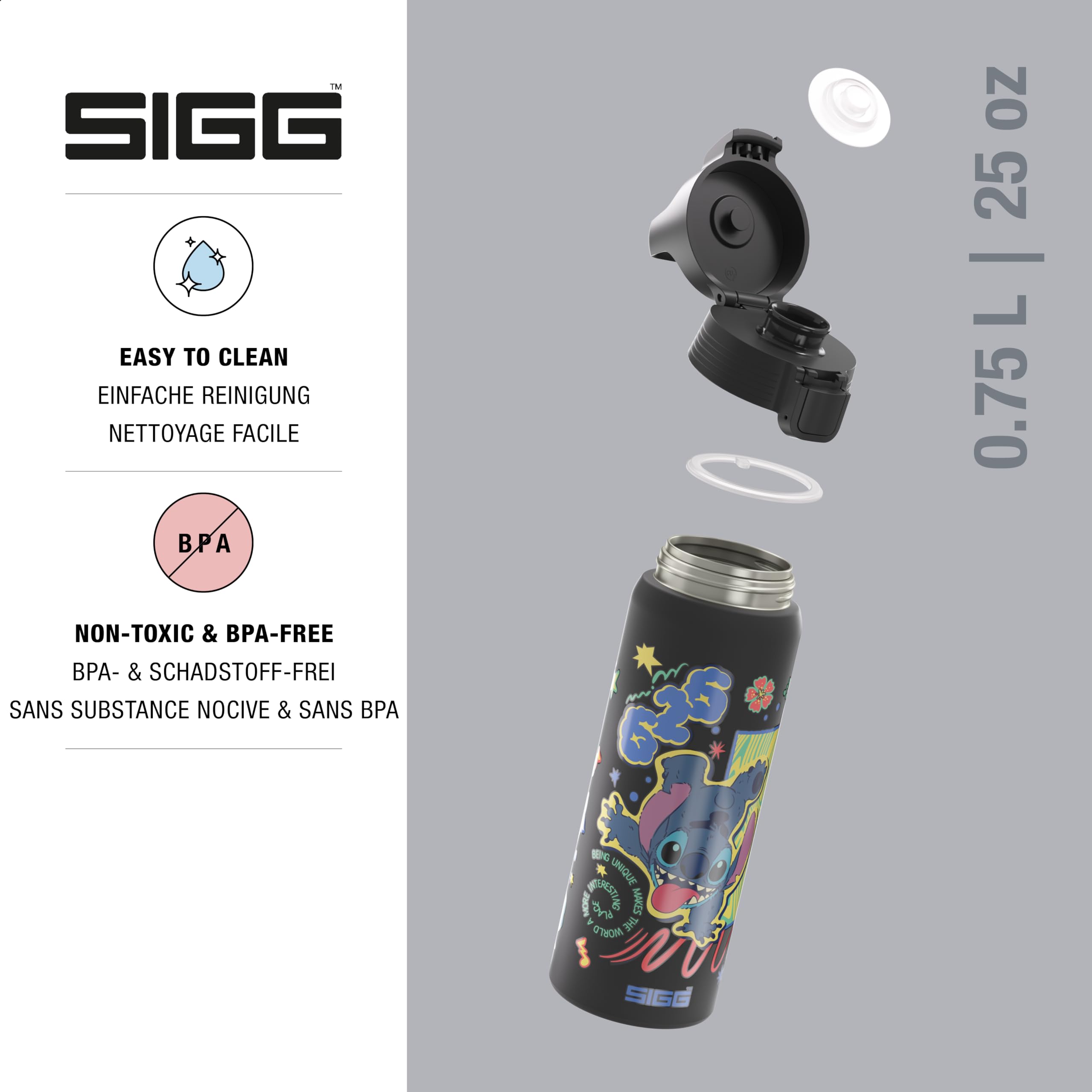 sigg-shield-one-disney-lilo-stitch-edelstahl-trinkflasche-0-75-l-black-auslaufsi image 3