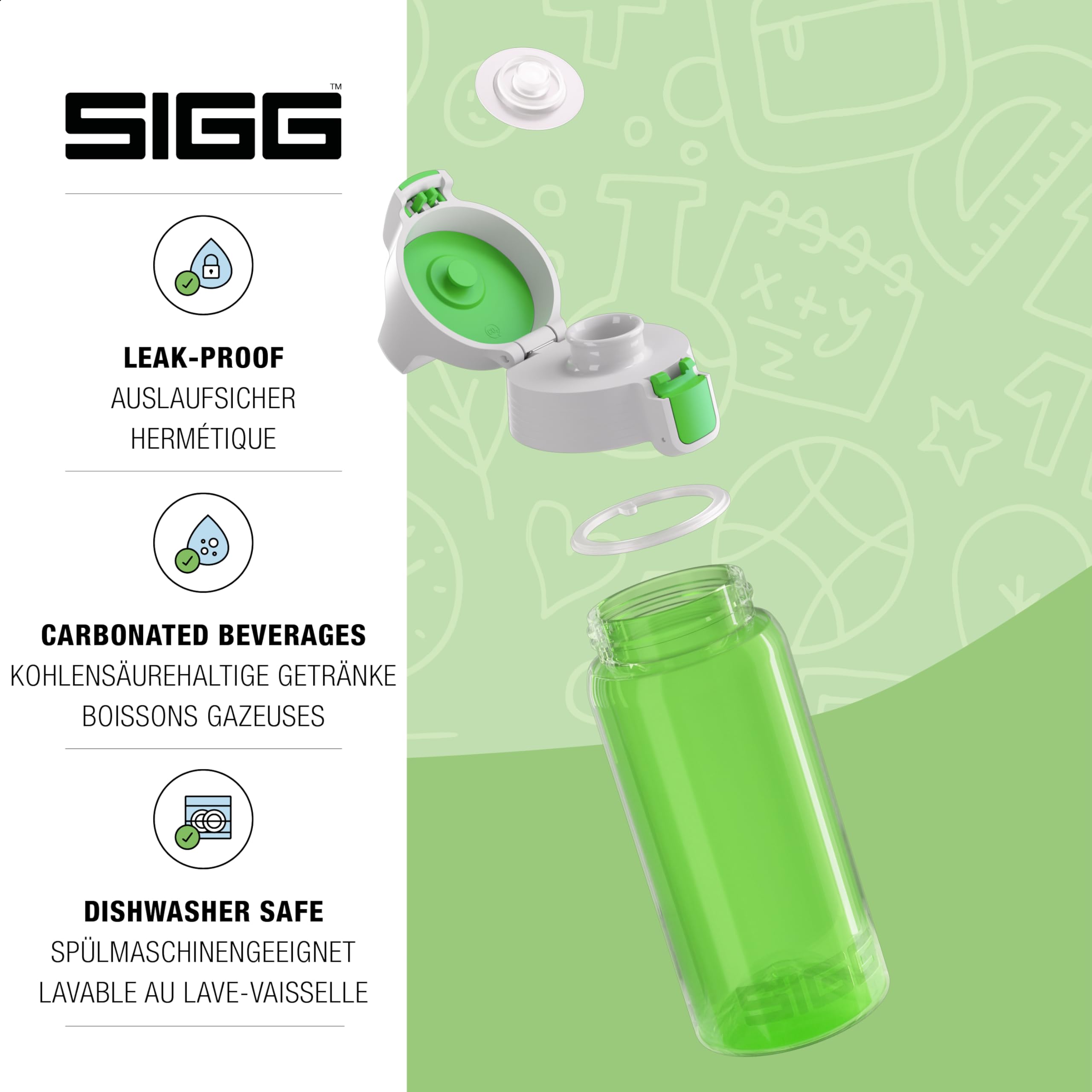 sigg-viva-one-kindertrinkflasche-0-5-l-transparentes-polypropylen-auslaufsichere image 3