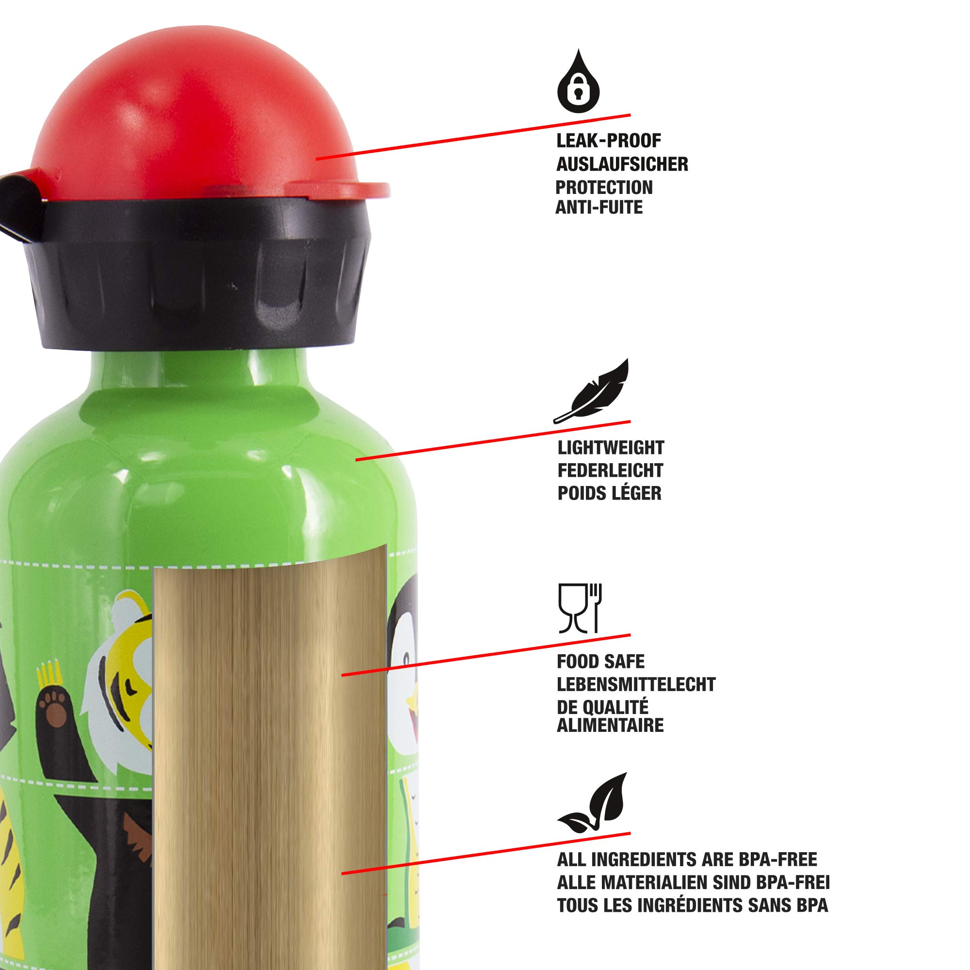sigg-zoo-twister-kinder-trinkflasche-0-4-l-federleichte-aluminiumflasche-mit-aus image 3