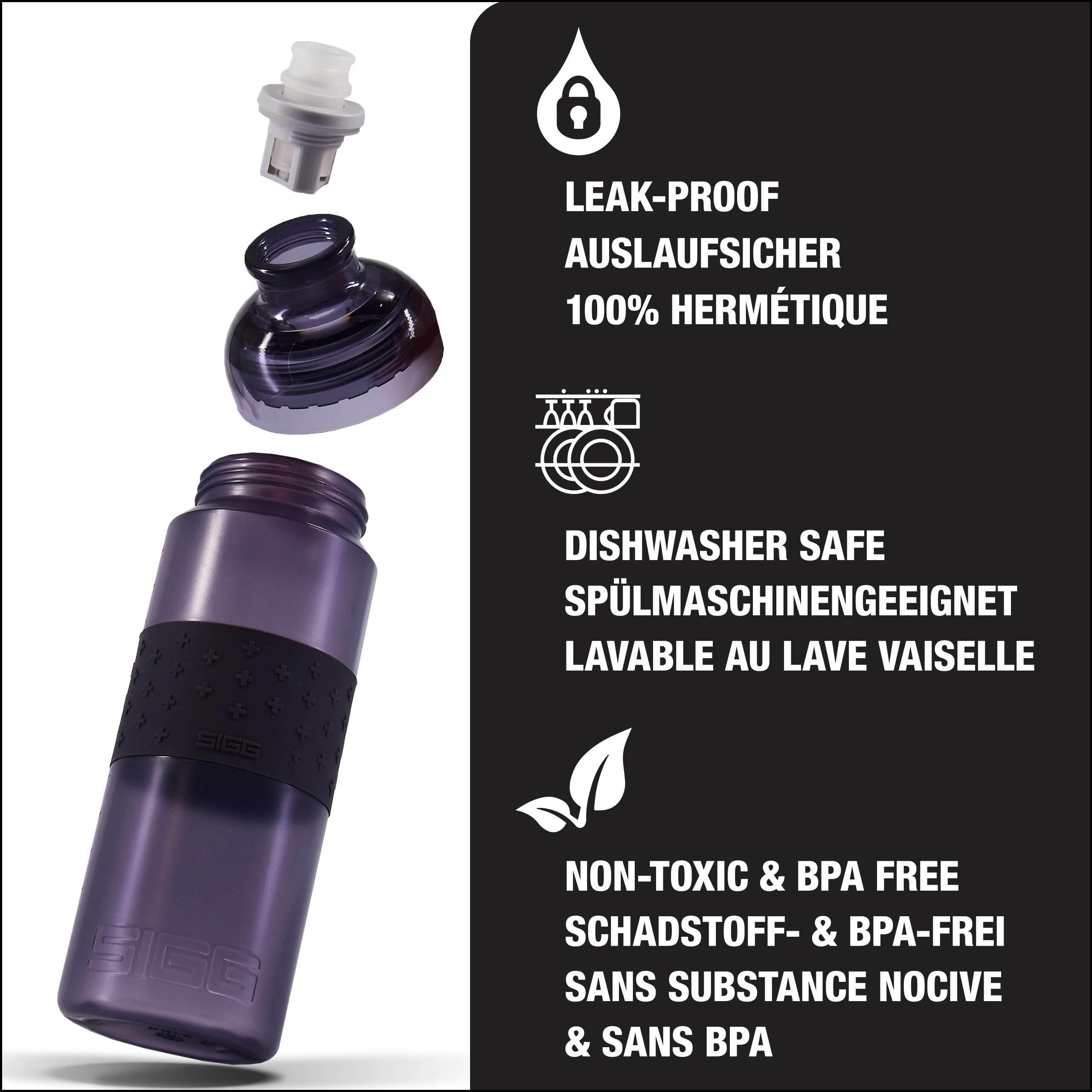 sigg-hero-sport-trinkflasche-0-6-l-quetschbare-polypropylen-sportflasche-mit-mun image 3