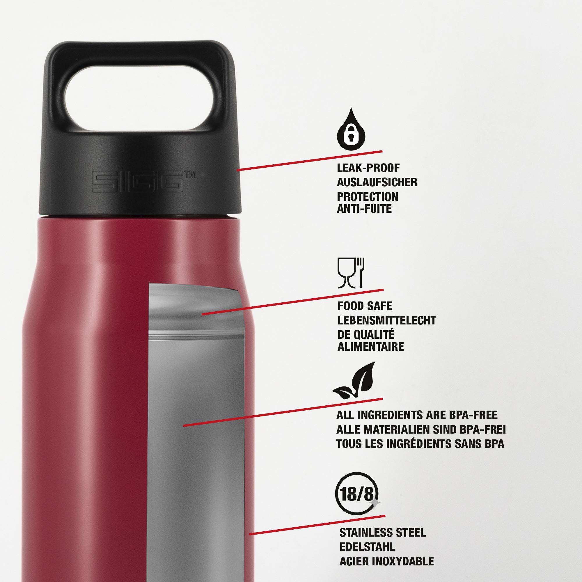 sigg-explorer-edelstahl-trinkflasche-0-75-l-magenta-auslaufsicher-f-r-kohlens-ur image 3