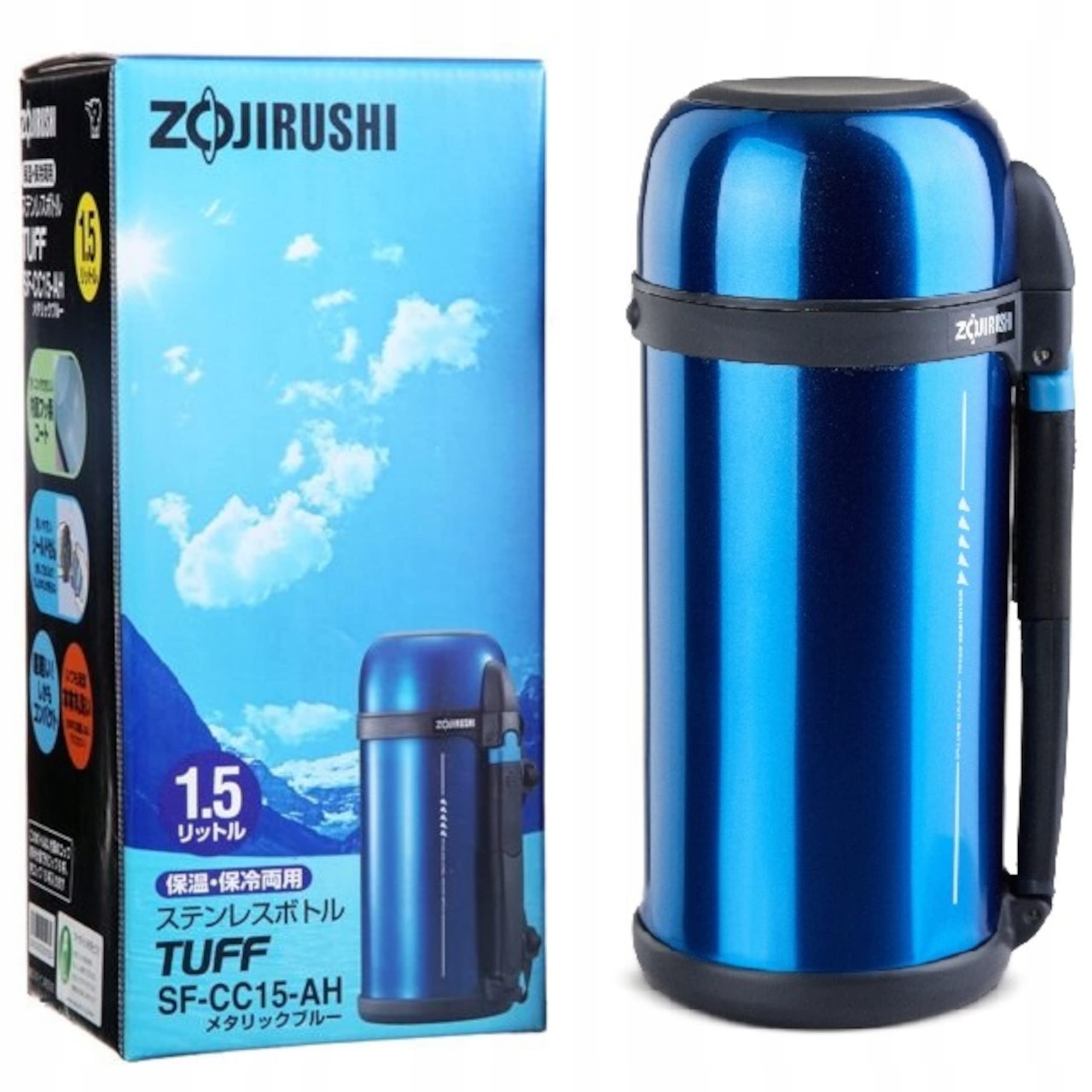 zojirushi-sf-cc15xa-tuff-sports-isolierflasche-1-5-l-edelstahl-blau-mit-one-touc image 2