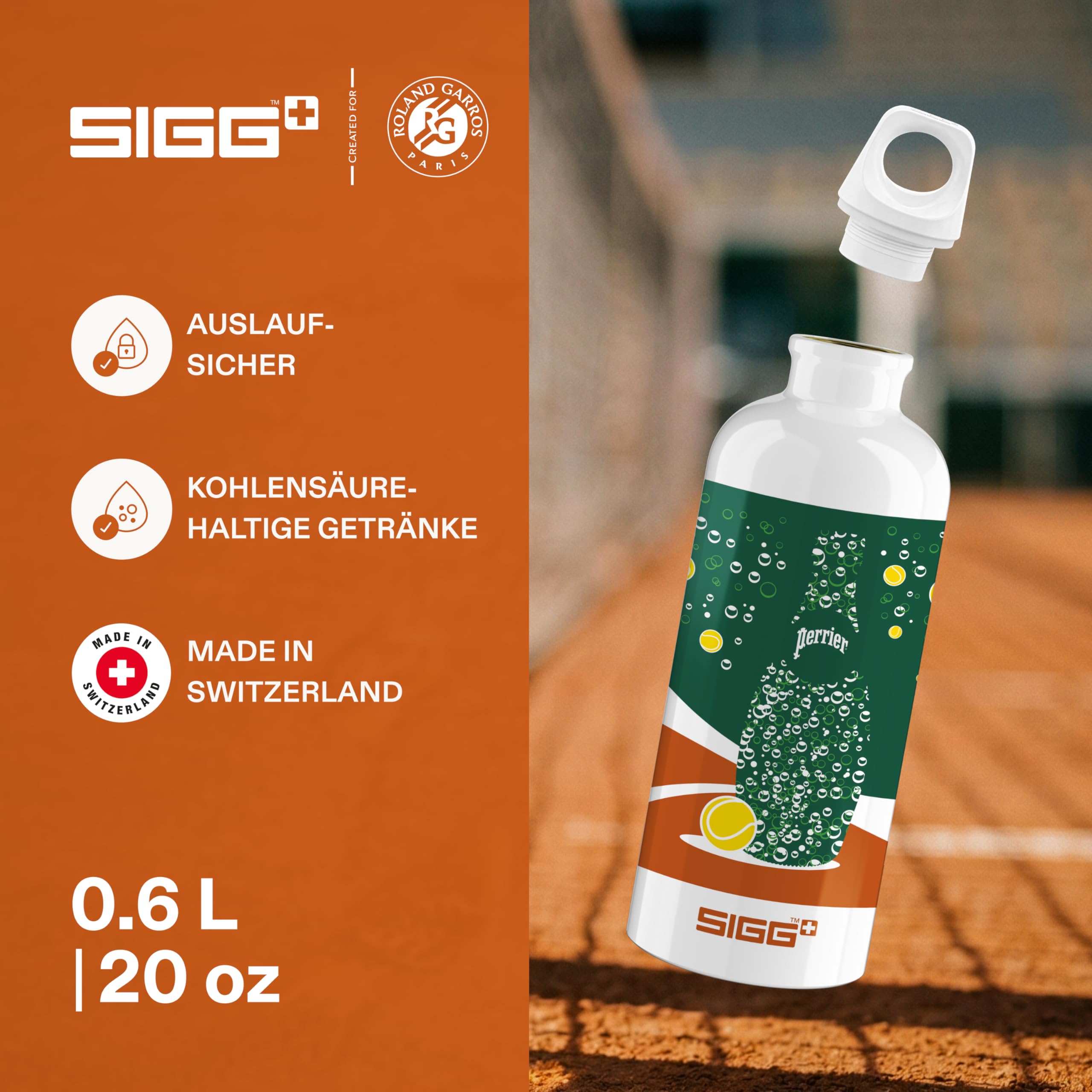 sigg-traveller-roland-garros-2026-edition-aluminium-trinkflasche-made-in-switzer image 3