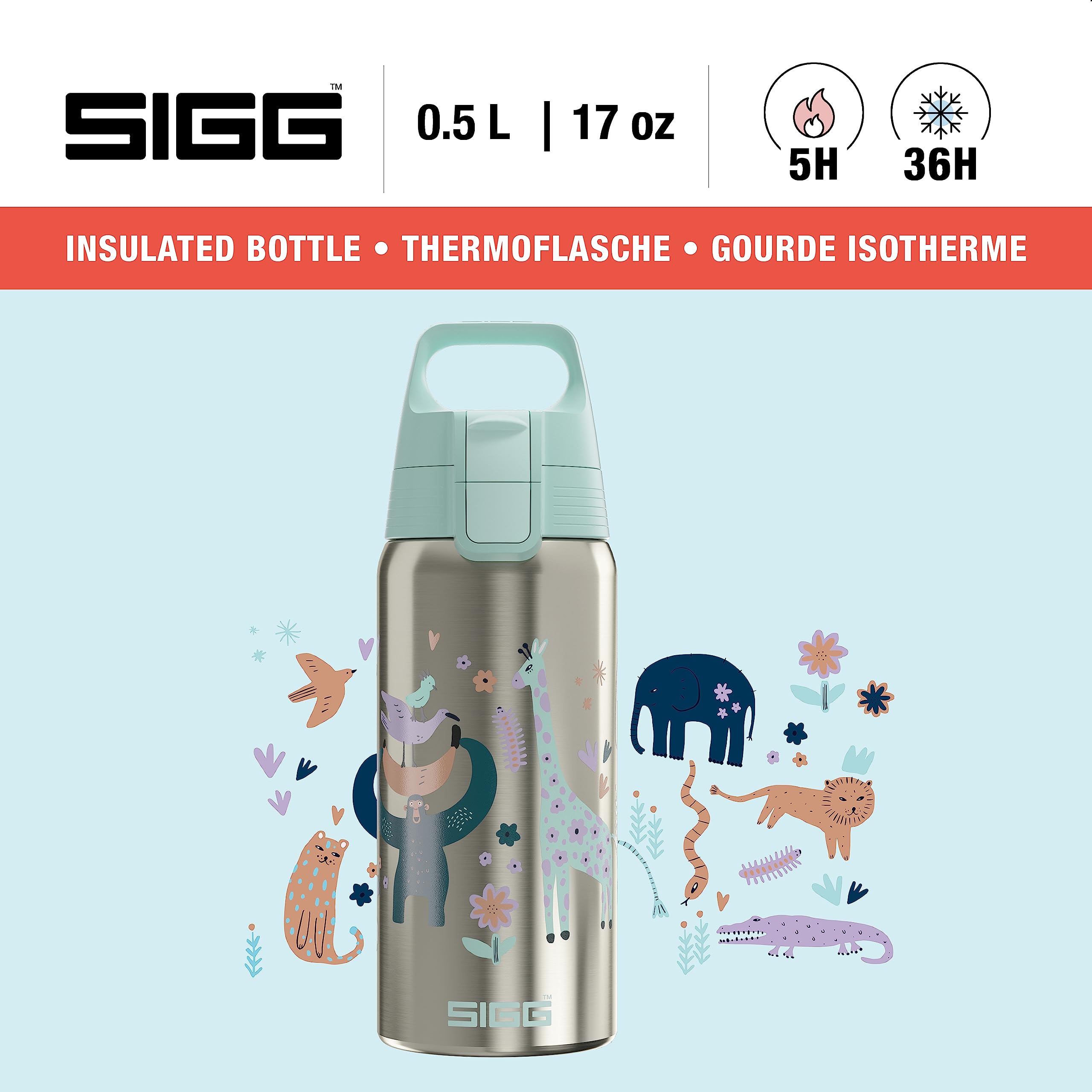 sigg-shield-therm-one-kinder-isolierflasche-0-5-l-90-recycelter-edelstahl-k-hlt- image 2