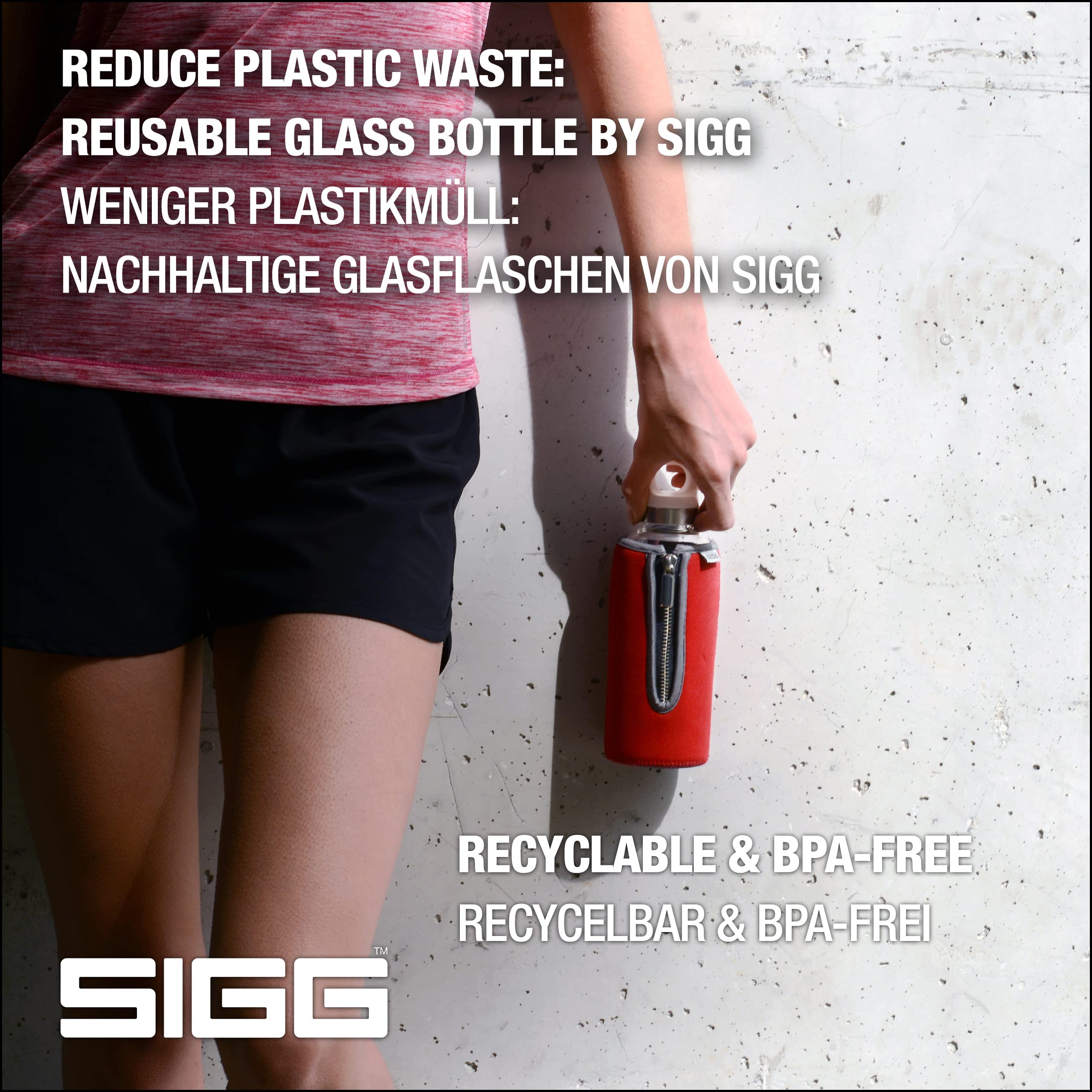 sigg-stella-trinkflasche-0-5-l-rot-glas-trinkflasche-mit-neoprenh-lle-bpa-frei-a image 4