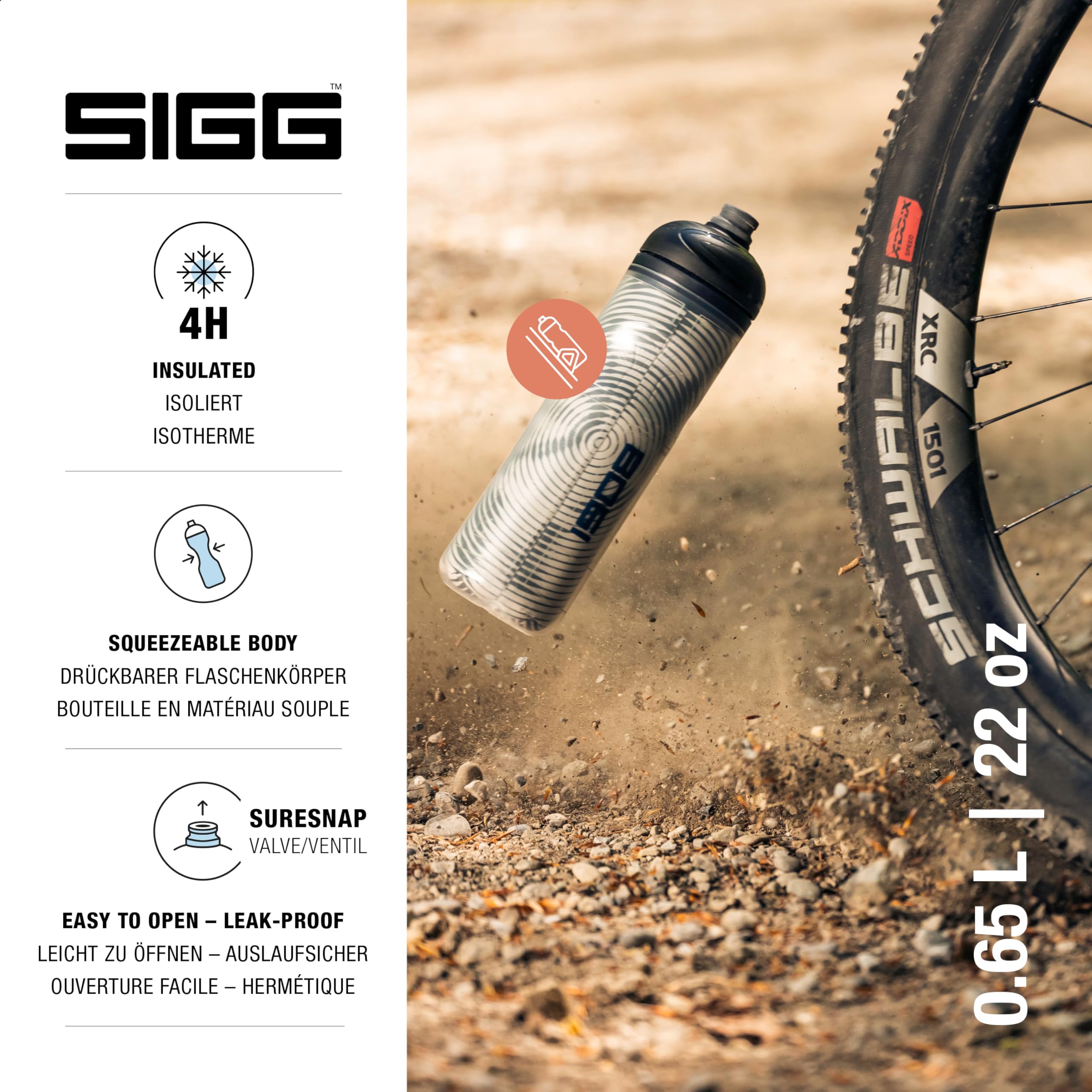 sigg-pulsar-therm-snow-fahrradflasche-0-65-l-doppelt-isolierte-quetschbare-sport image 2