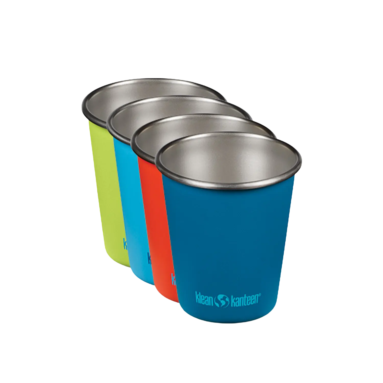 klean-kanteen-edelstahl-trinkbecher-pint-cup-dragon-tails-296ml-4er-set-einwandi image 1