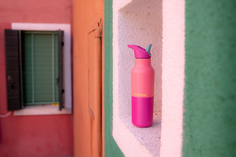 klean-kanteen-rise-classic-473ml-isolierflasche-kaleidoscope-mit-flip-sport-cap- image 3