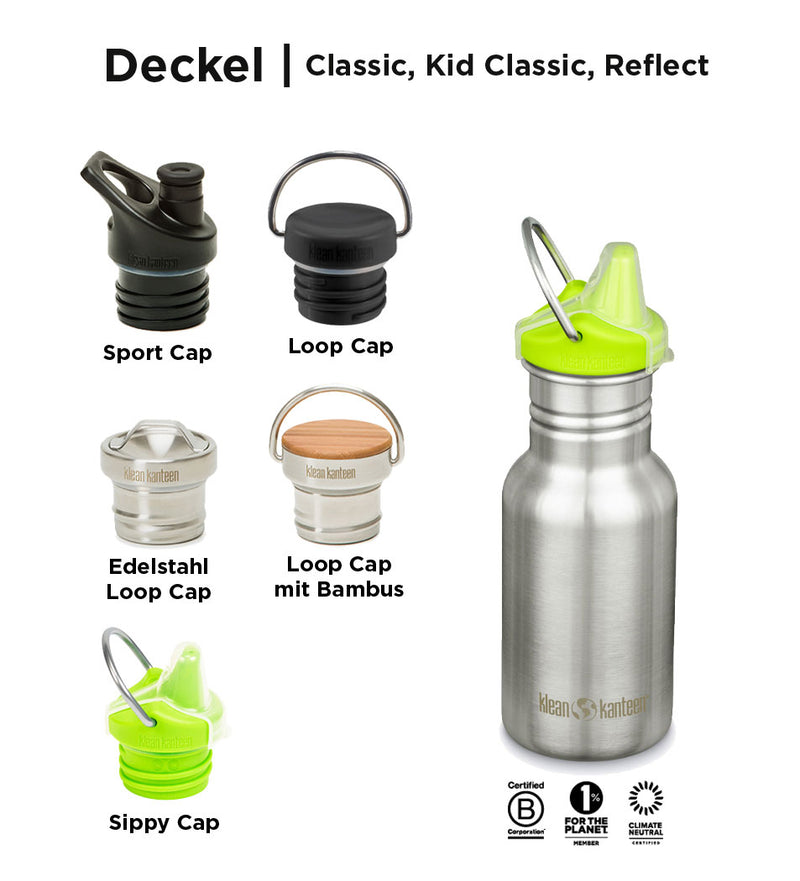 klean-kanteen-kid-classic-355-ml-edelstahl-trinkflasche-mit-sippy-cap image 3