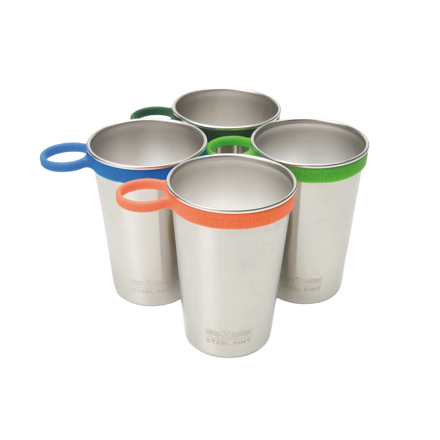 klean-kanteen-trageringe-silikon-4er-set-f-r-edelstahl-trinkbecher-pint-cup-robu image 2