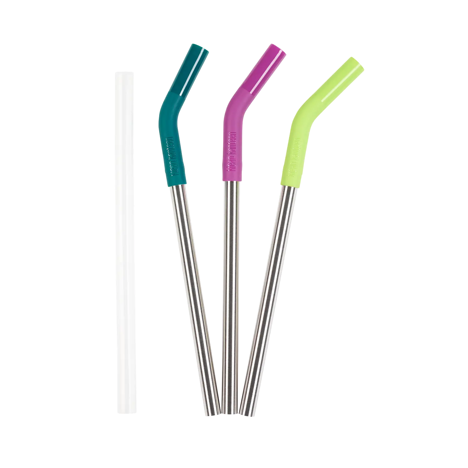 klean-kanteen-edelstahl-trinkhalme-10-mm-3er-set-mit-silikonverl-ngerung-bunte-w image 1